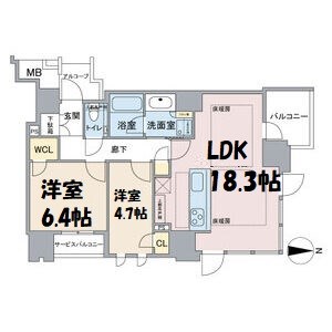グランドメゾン名古屋駅 間取り図
