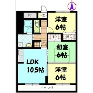 エクセル田幡 間取り図