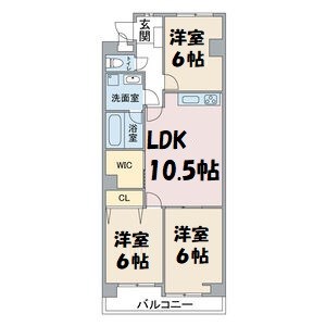 ジュネス浅野 間取り図