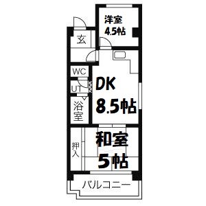 コーポ牛巻 間取り図