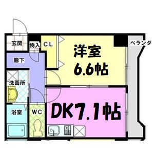 ユタカマンション 間取り図