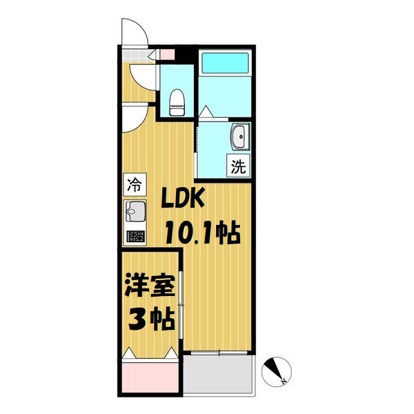 SHOKEN　Villa川名 間取り図