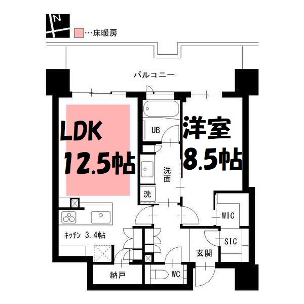 ザ・ファインタワー名古屋今池 間取り図