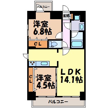 アロハパレス 間取り図