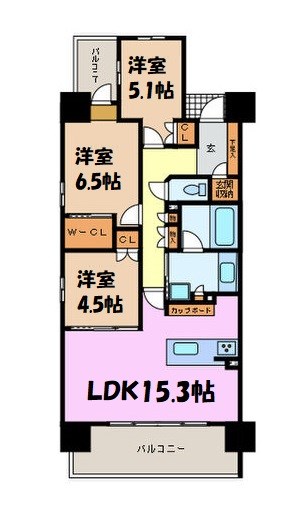 ザ・プラセシオン名古屋駅 間取り図
