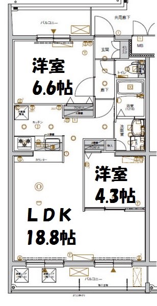 ＣＲＥＳＴ　ＴＡＰＰ太閤通 間取り図