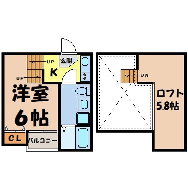 HUMMING LIFE 新栄 間取り図