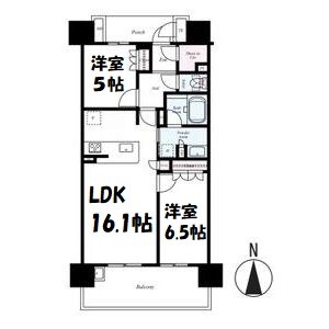 ファミリアーレ名駅ミッドウェスト 間取り図