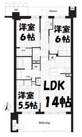 サンメゾン千種公園東 間取り図