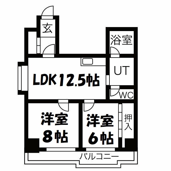 NYレジデンスいりなか 間取り図