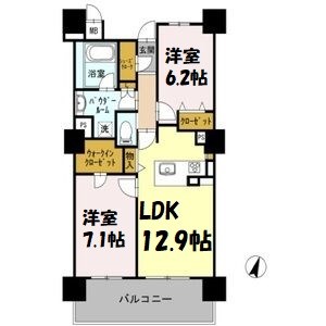 ロイヤルパークスERささしま 間取り図