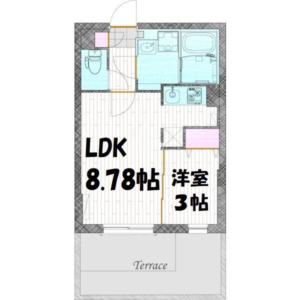quador御器所BLANC 間取り図