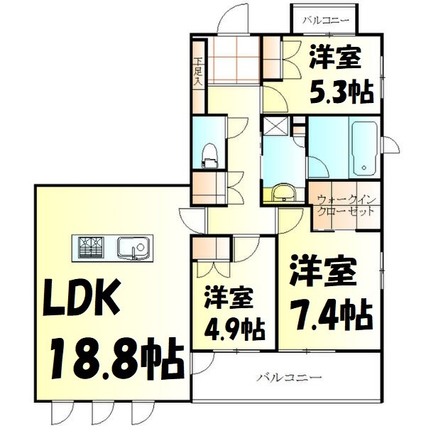 サンクレーア矢場町 間取り図