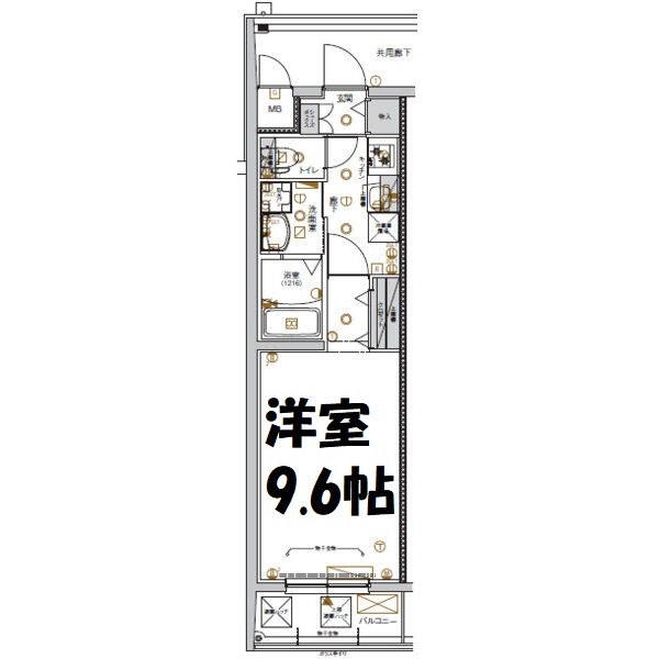 ＣＲＥＳＴ　ＴＡＰＰ太閤通 間取り図