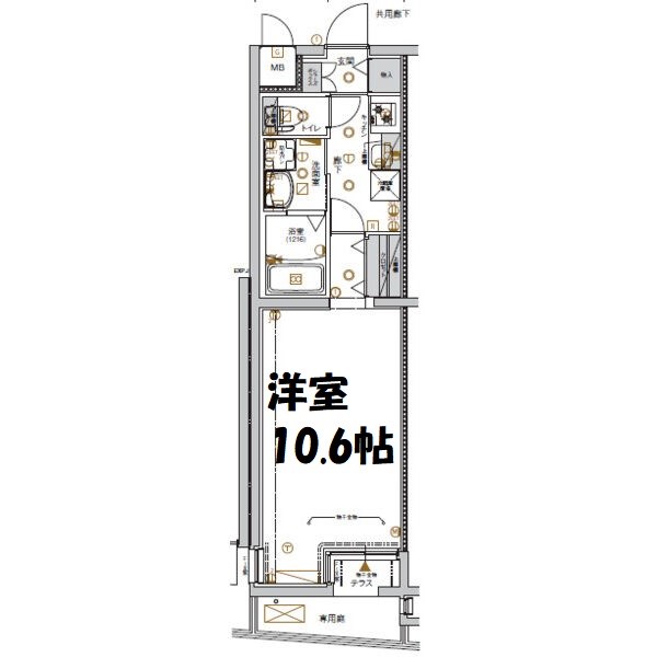 ＣＲＥＳＴ　ＴＡＰＰ太閤通 間取り図