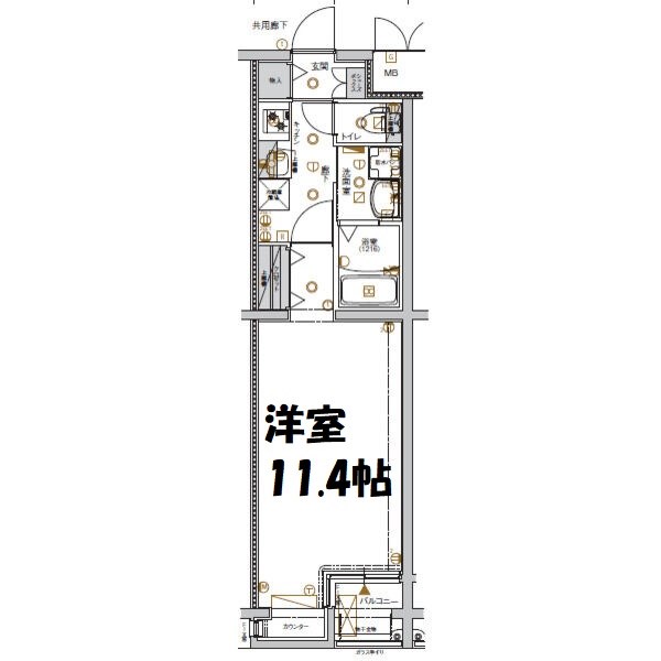 ＣＲＥＳＴ　ＴＡＰＰ太閤通 間取り図