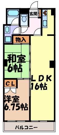 メナージュ徳川 間取り図