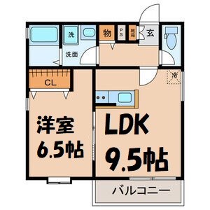 クラージュ吹上 間取り図