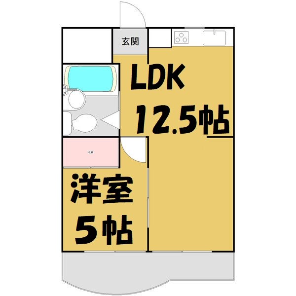 チサンマンション徳川町 間取り図