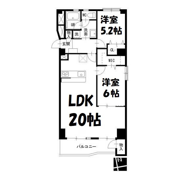 上前津グランドハイツ 間取り図