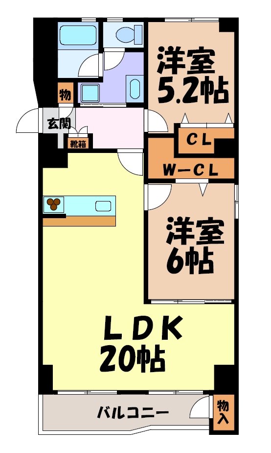 上前津グランドハイツ 間取り図