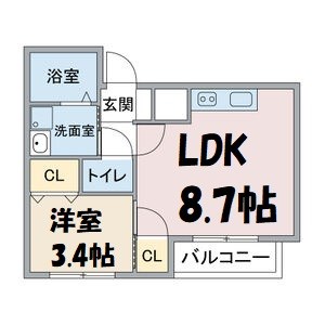 Le Blanc大須 間取り図