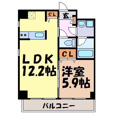 ＳＴ　ＰＬＡＺＡ　ＦＵＫＩＡＧＥ 間取り図