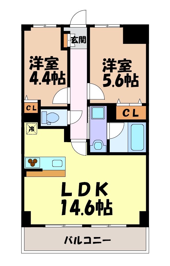 Le・Ciel徳川 間取り図