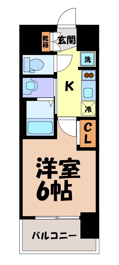 エステムコート名古屋黒川シャルマン 間取り図