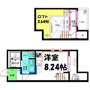 RadIAnce名城公園S棟 間取り図
