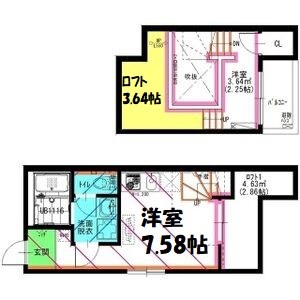 RadIAnce名城公園S棟 間取り図