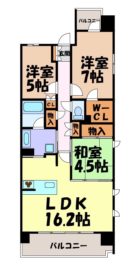 プラウド泉 間取り図