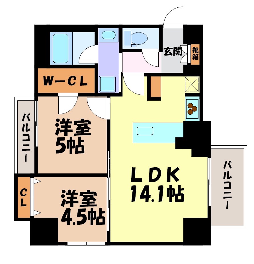 S-RESIDENCE高岳bresa 間取り