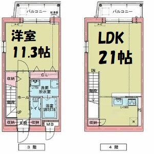 ドゥナーレ名駅西 間取り図