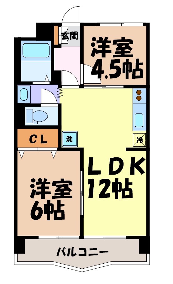 第二若葉ビル 間取り図