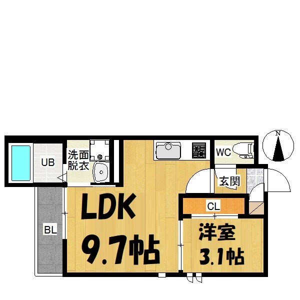 GRANDTIC　nakasugichou 間取り図