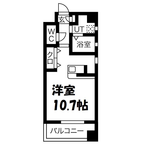 セオークス明道町 間取り図