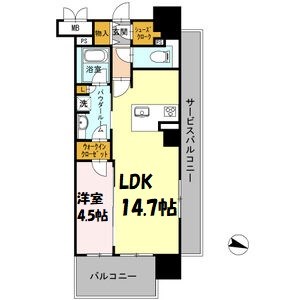 ロイヤルパークスERささしま 間取り図