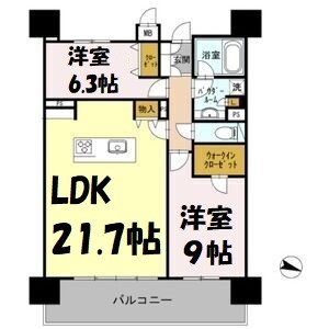 ロイヤルパークスERささしま 間取り図