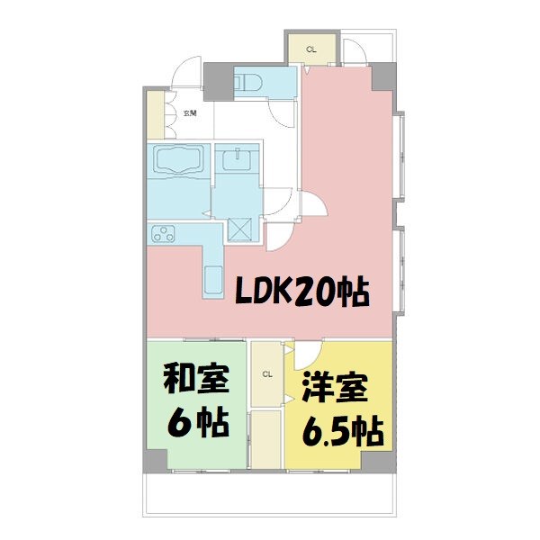 ユーハウス名駅 間取り図