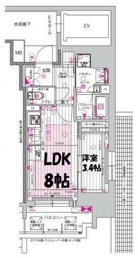 プレサンスロジェ大須白川公園 間取り