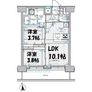 メイクスアート上前津Ⅵ 間取り図