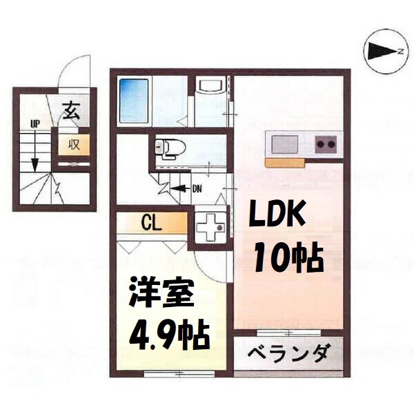 ヒルサイド見附町 間取り図