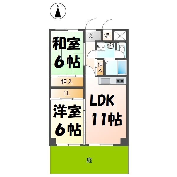 Ｋ&amp;rsquo;ｓＦＬＡＴ 間取り図