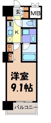 ロイヤルパークスERささしま 間取り図