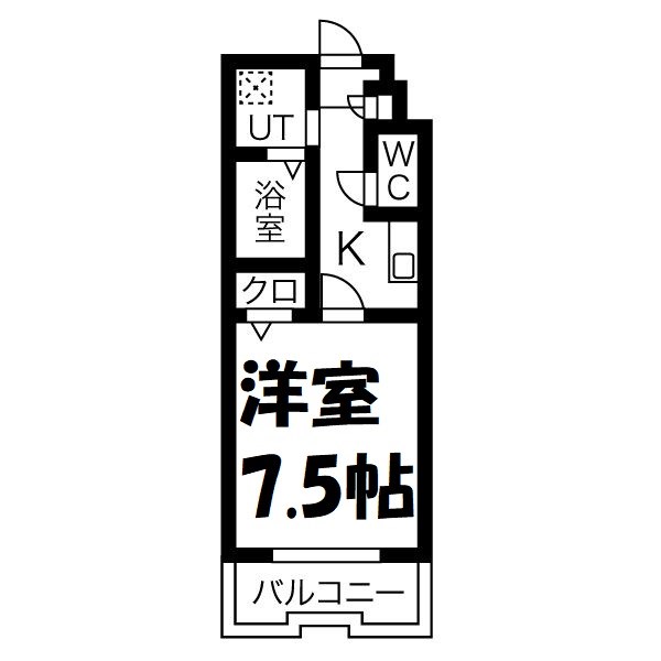 エスポワール亀島 間取り図