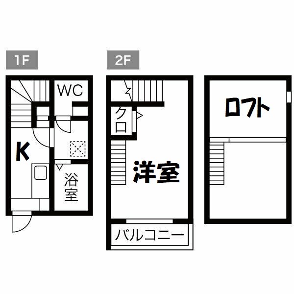 K Flat 間取り図