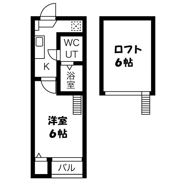 ペルカルロ白龍町 間取り図