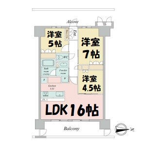 ラフィシア上前津 間取り図