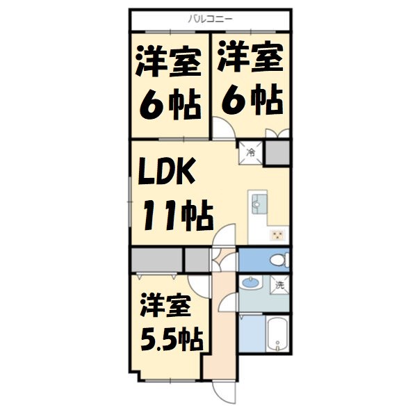 プレザント白金 間取り図